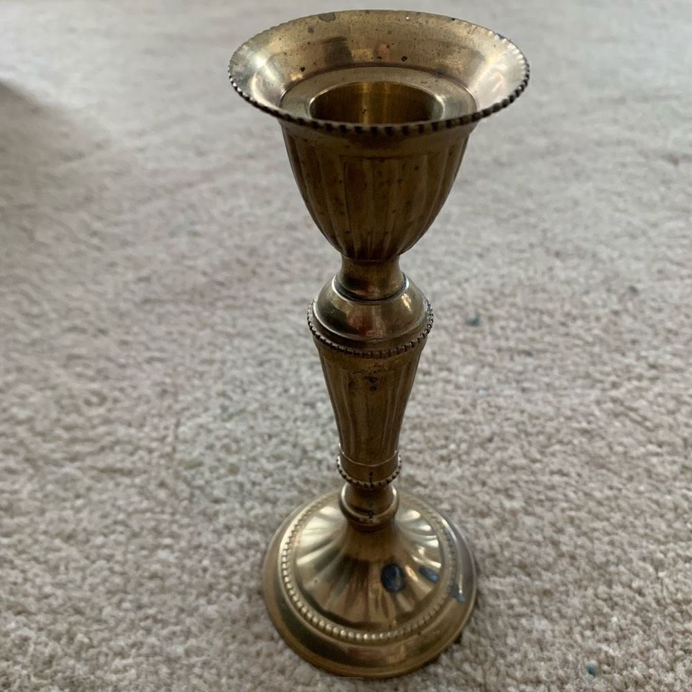 Brass 6” Candlestick Made In India